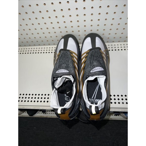 Nike Vapor Edge Elite 360 Black Metallic Gold Mens Football Cleats Size 16 main image 6